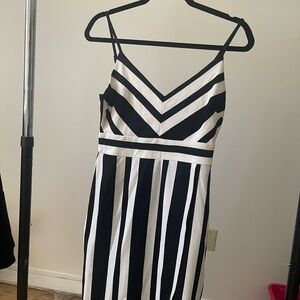 Premier Amour Striped Midi Dress